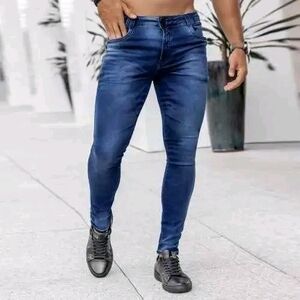 Stylish Men's Indigo Skinny Jeans